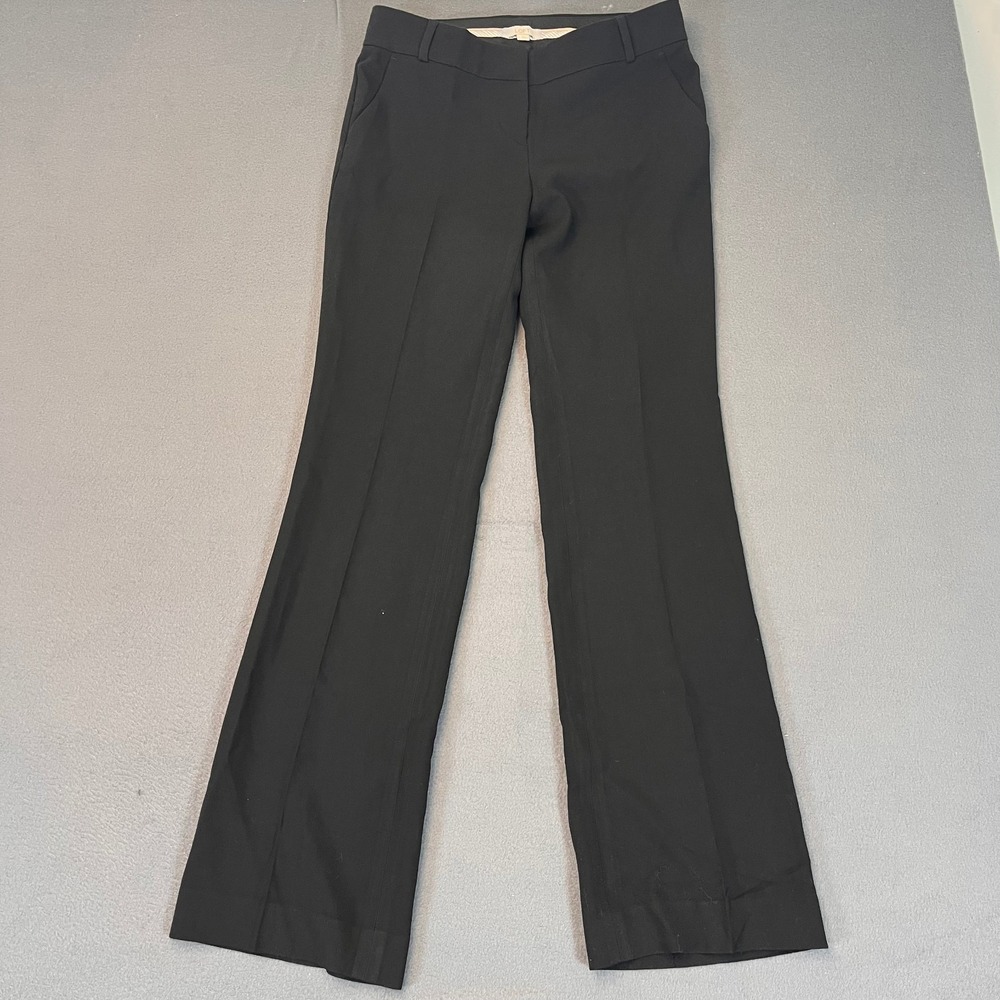 Ann Taylor Black Tailored Flared Trousers